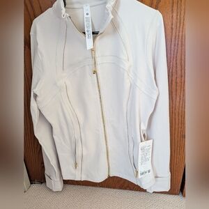 lululemon athletica Cream Full-Zip Define Jacket Size 12